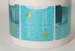 επίδραση μεταξοειδούς οθόνης για την ετικέτα