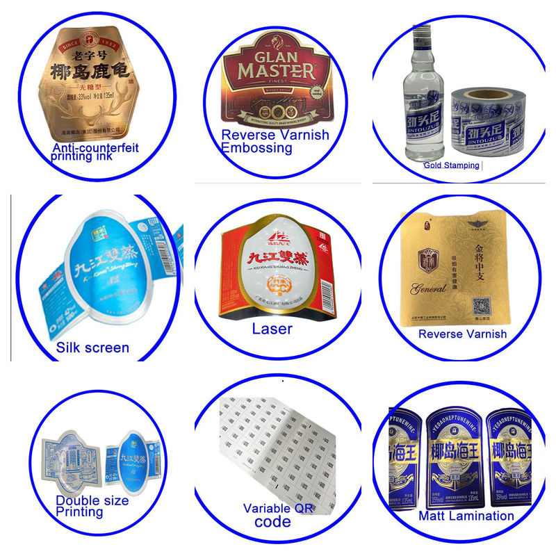 Περιβαλλοντικά φιλικά κόλλες Προσαρμοσμένο αυτοκόλλητο ετικέτας για γυάλινα μπουκάλια και κονσέρβες κατασκευαστής αυτοκόλλητου ετικέτας