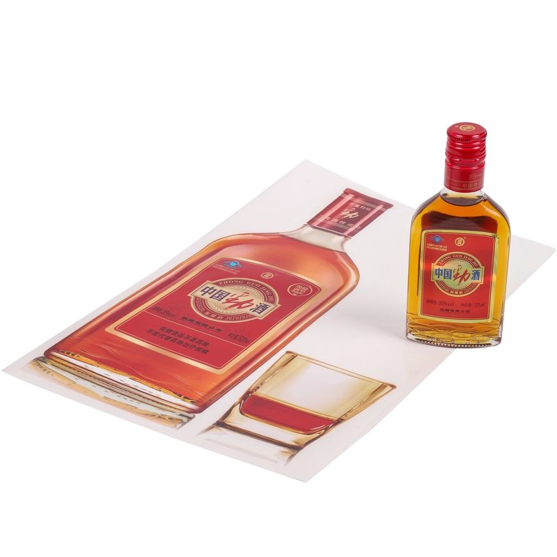 Διαφανής αυτοκόλλητος εκτύπωση για Brandy Ουίσκι Βότκα φιάλη ετικέτα ετικέτα κατασκευαστής αυτοκόλλητο