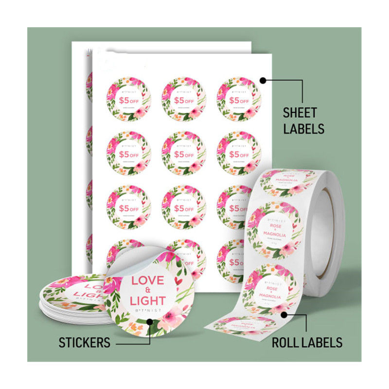 Προσαρμοσμένο αυτοκόλλητο ετικέτας για μπουκάλια χυμού με ανθεκτικά στη θερμότητα και στατικά υλικά