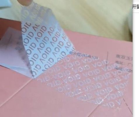 Διαφανής σφραγίδα κόλλημα Ετικέτα αποστολής αυτοκόλλητο κατά της παραχάραξης